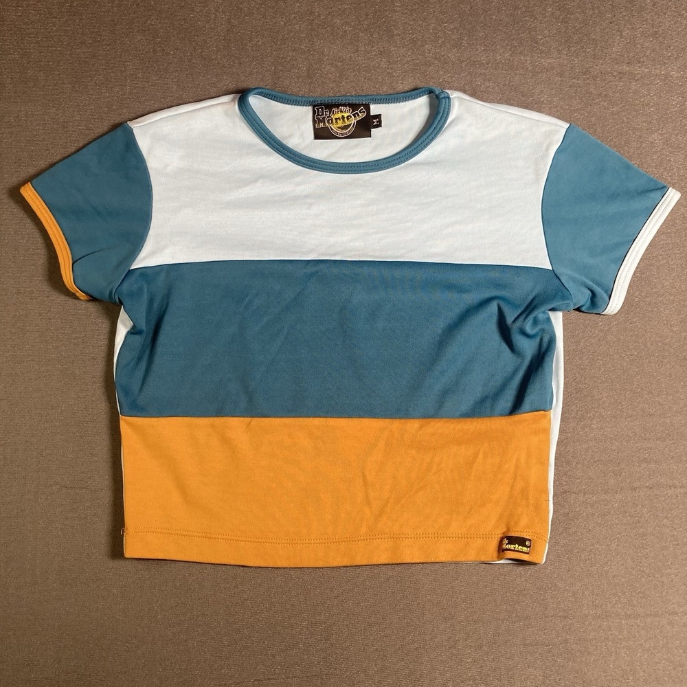 Dr. Martens Colorblock Crop Top T-Shirt Womens Size M